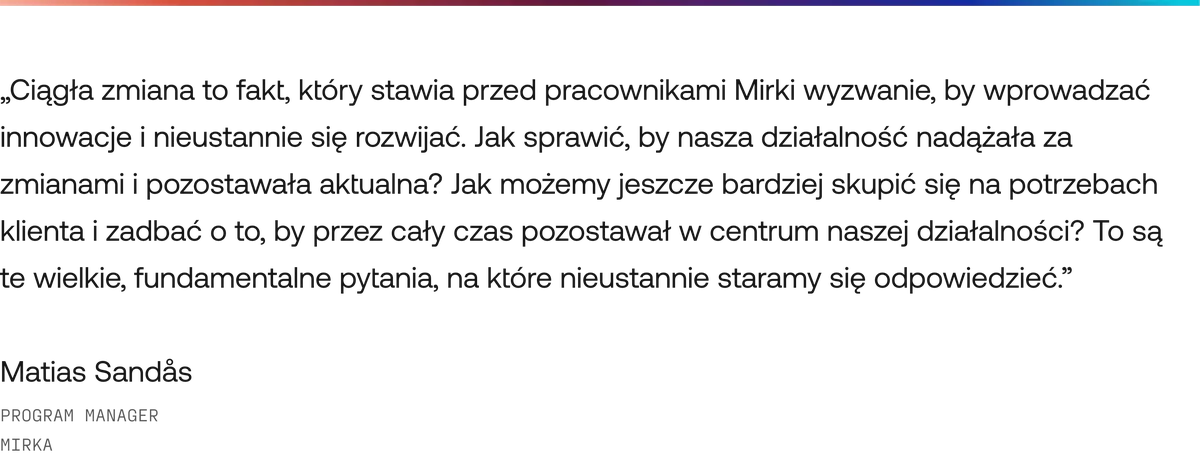 CS Mirka Testimonial