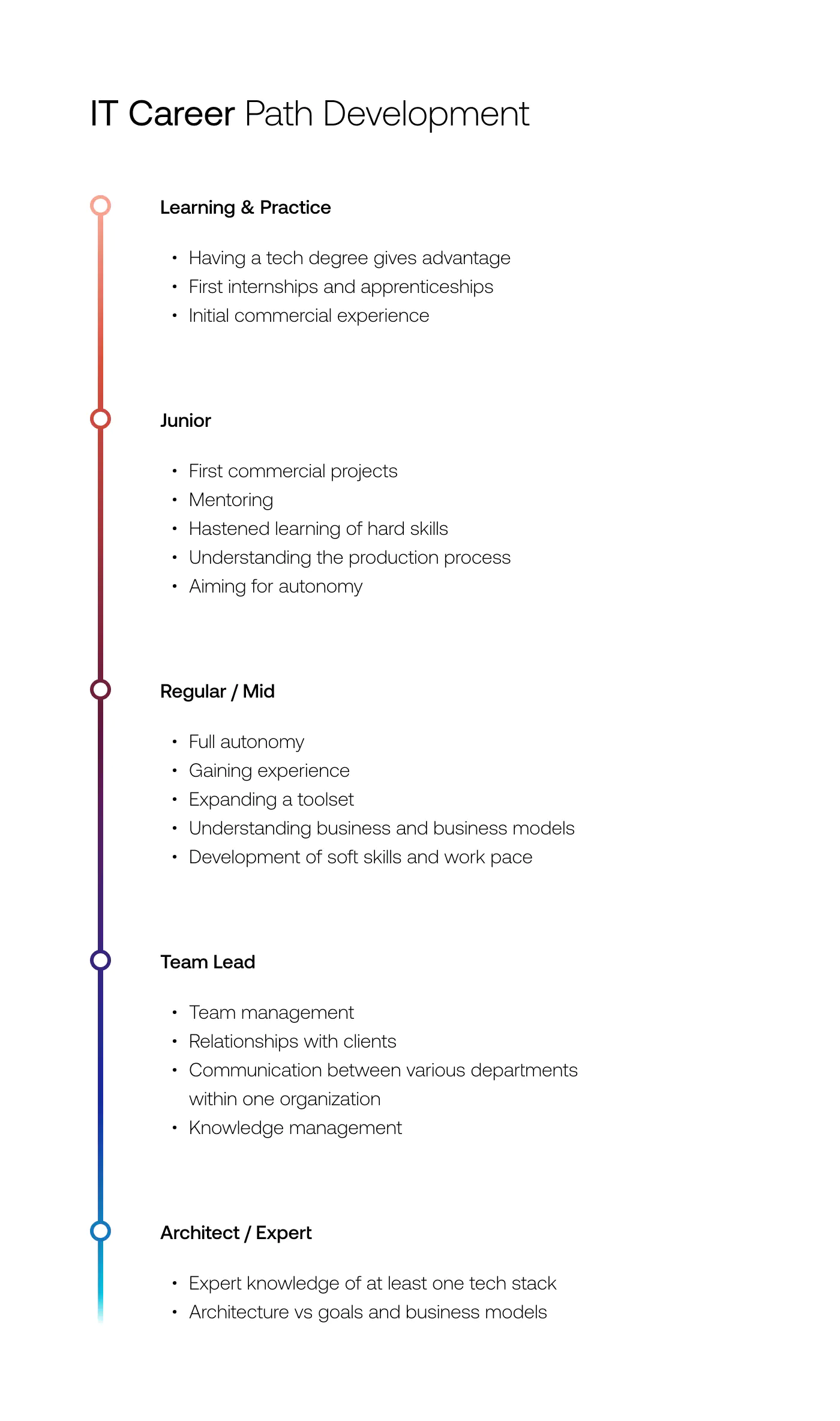 IT Career Trajectory