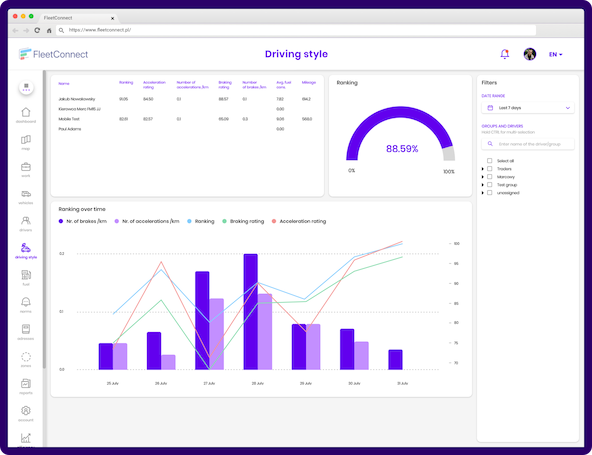 Web interface