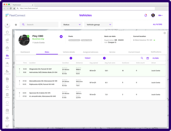 Web interface